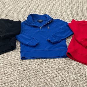 Three Polo sweatshirts 3T - gently used